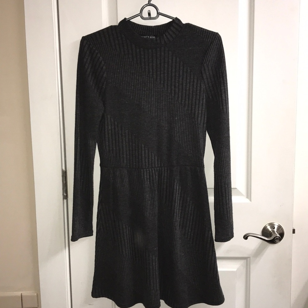 Society Girl Dark Gray Dress
